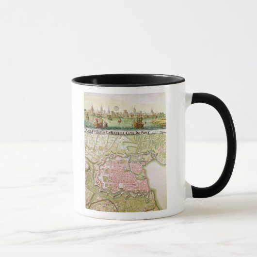 Mug Plan de la ville de La Rochelle, 1736 (Droite)