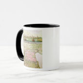 Mug Plan de la ville de La Rochelle, 1736 (Devant gauche)