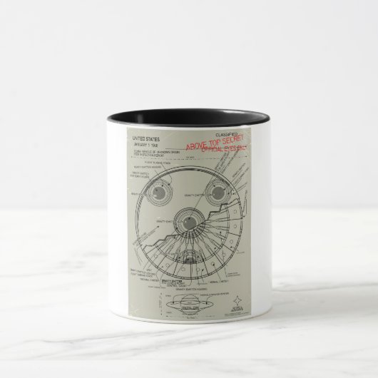 Mug Plan de l'OVNI (Centre)