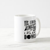 Mug Plan de retraite Bowling (Devant droit)