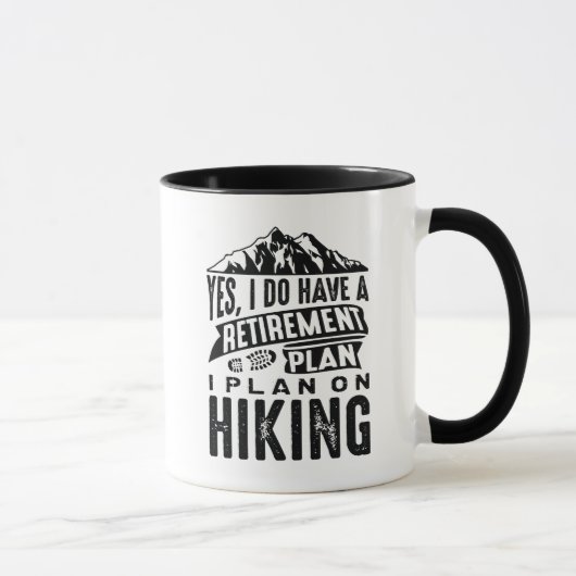 Mug Plan de retraite Camping (Droite)
