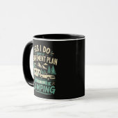 Mug Plan de retraite de camping (Devant gauche)