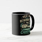 Mug Plan de retraite de camping (Devant droit)