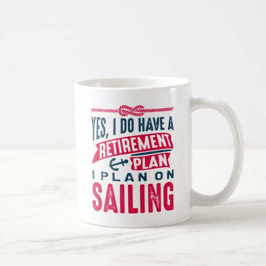 Mug Plan de retraite en voile (Droite)