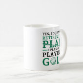 Mug Plan de retraite Golf (Devant droit)