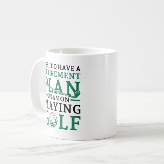 Mug Plan de retraite Golf (Devant gauche)