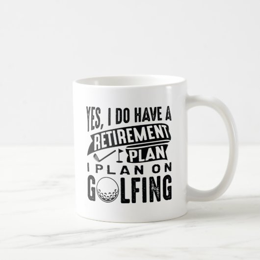 Mug Plan de retraite Golf (Droite)