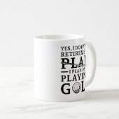 Mug Plan de retraite Golf (Devant droit)