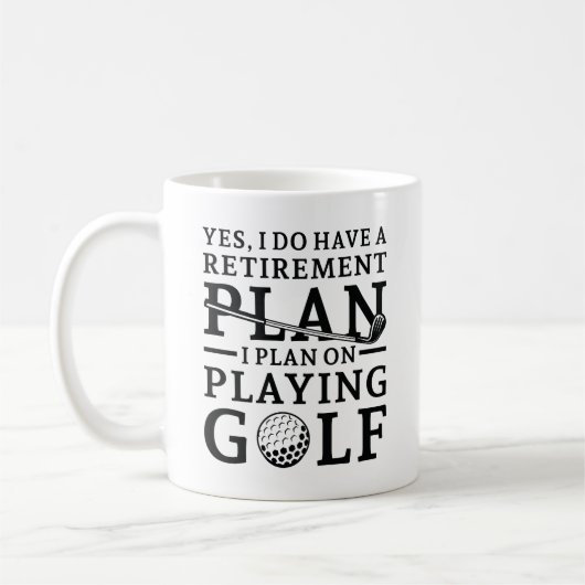 Mug Plan de retraite Golf (Gauche)