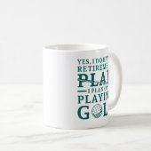 Mug Plan de retraite Golf (Devant droit)