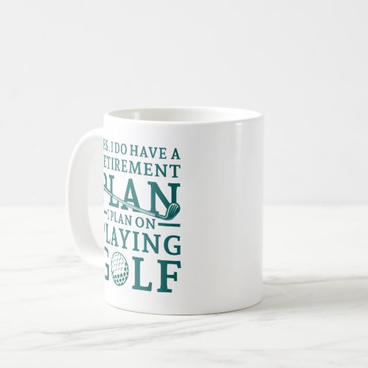 Mug Plan de retraite Golf (Devant gauche)