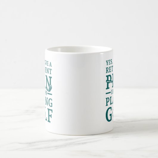 Mug Plan de retraite Golf (Centre)