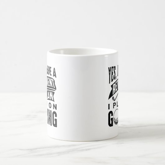 Mug Plan de retraite Golfing (Centre)