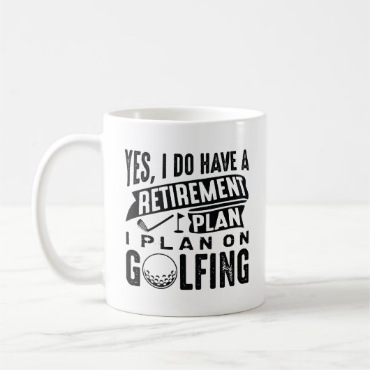 Mug Plan de retraite Golfing (Gauche)