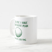 Mug Plan de retraite Golfing (Devant gauche)