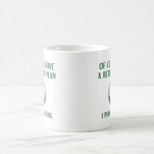 Mug Plan de retraite Golfing (Centre)