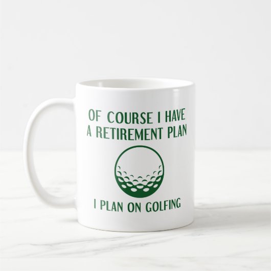Mug Plan de retraite Golfing (Gauche)