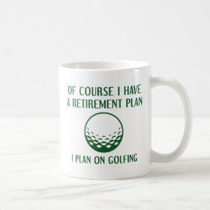 Mug Plan de retraite Golfing