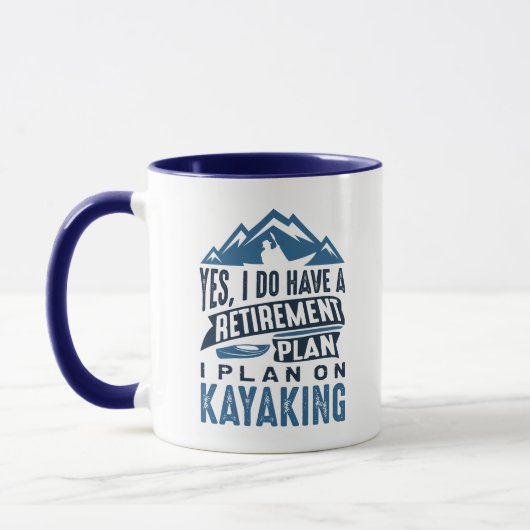 Mug Plan de retraite Kayaking (Gauche)