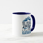 Mug Plan de retraite Kayaking (Devant droit)