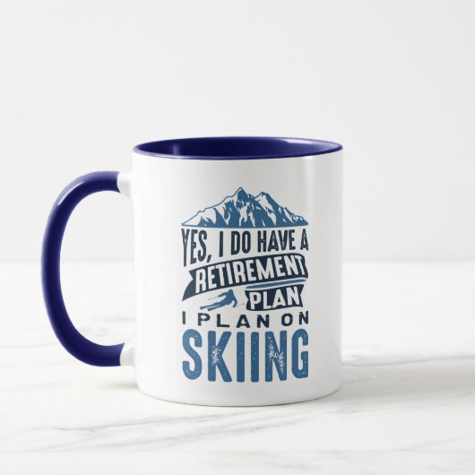 Mug Plan de retraite Ski (Gauche)