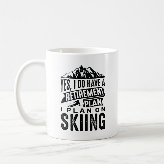 Mug Plan de retraite Ski (Gauche)