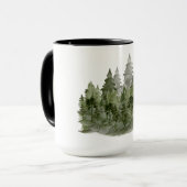 Mug Plan de rêve Faire Forêt aquarelle (Devant gauche)