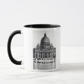 Mug Plan de St Peter, Rome, gravé par (Gauche)