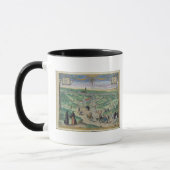 Mug Plan de ville de Séville, de 'Civitates Orbis (Gauche)