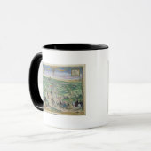 Mug Plan de ville de Séville, de 'Civitates Orbis (Devant gauche)