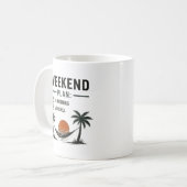 Mug Plan de week-end Ne rien faire et se détendre Drôl (Devant gauche)
