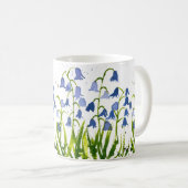 Mug Plan d'eau bleu fleuri Bleu Bois (Devant droit)