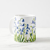 Mug Plan d'eau bleu fleuri Bleu Bois (Devant gauche)