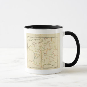 Mug Plan des capitales françaises