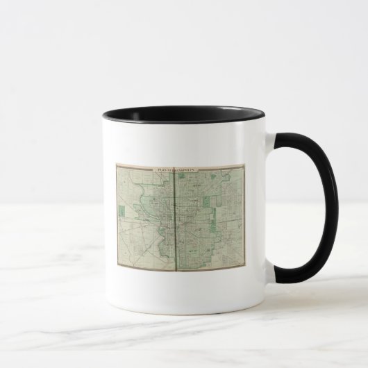 Mug Plan d'Indianapolis (Droite)