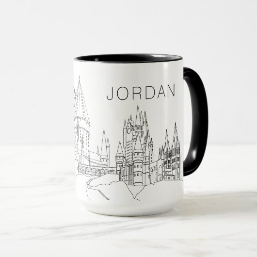 Mug Plan du CHÂTEAU de Poudlard™ (Devant droit)