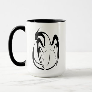Mug Plan du dragon blanc et noir