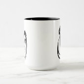 Mug Plan du dragon blanc et noir (Centre)