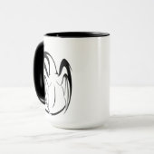 Mug Plan du dragon blanc et noir (Devant gauche)