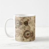 Mug Plan mécanique rétro Brun sépia (Gauche)