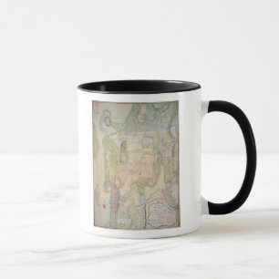 Mug Plan militaire de Newport, 1777