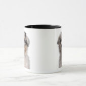 Mug Plan rapproché australien bleu de chiot de berger (Centre)