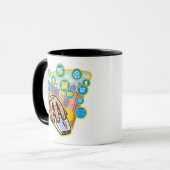 Mug Plan rapproché de main sur la souris d'ordinateur (Devant gauche)