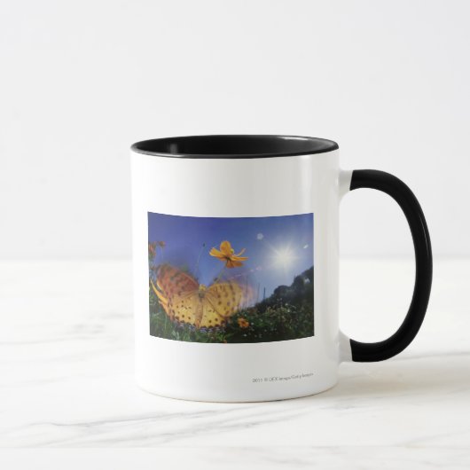 Mug Plan rapproché de papillon, agitant des ailes (Droite)