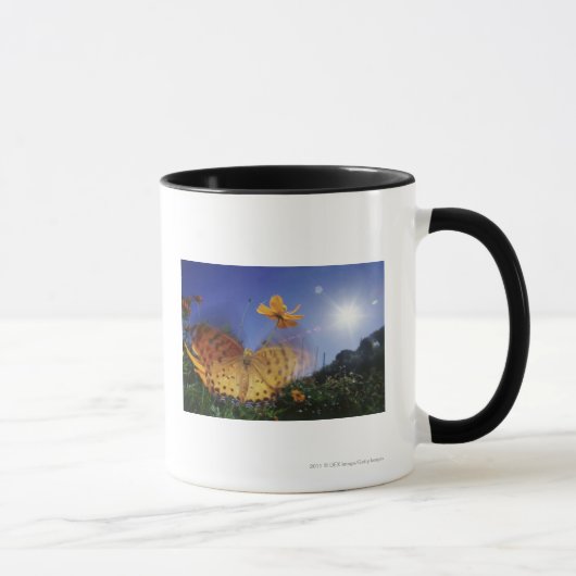 Mug Plan rapproché de papillon, agitant des ailes (Droite)
