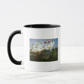 Mug Plan rapproché de papillon sur la fleur (Gauche)
