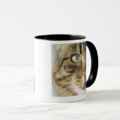 Mug Plan rapproché du chat (foyer sur l'oeil) (Devant droit)
