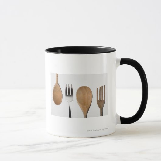 Mug Plan rapproché d'une fourchette avec une cuillère (Droite)