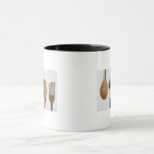 Mug Plan rapproché d'une fourchette avec une cuillère (Centre)