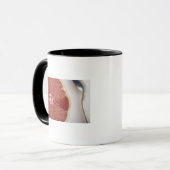 Mug Plan rapproché d'une tranche d'orange et d'une (Devant gauche)